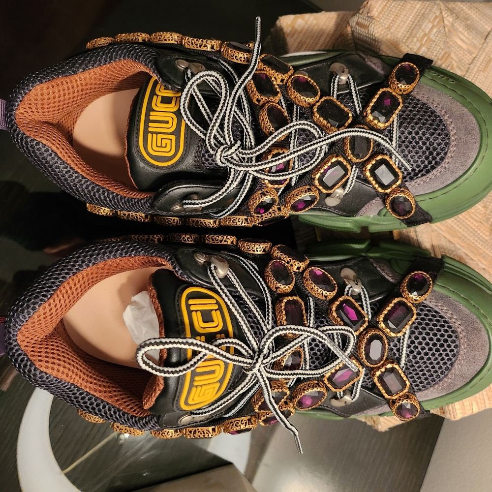 Gucci flashtrex sneaker with removable crystals